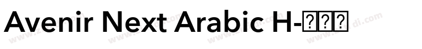 Avenir Next Arabic H字体转换